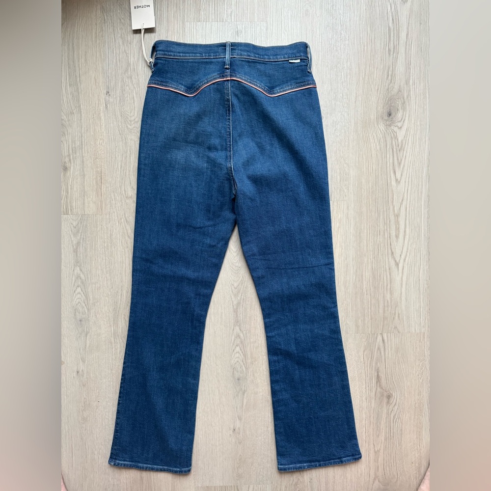 NWT MOTHER Denim Jeans Snap Hustler Ankle High Rise What I had before Size 28 - Picture 2 of 13